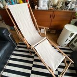 Transat de plage chilienne en bois et coton