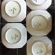 Old dessert service HB Quimper from the 20s