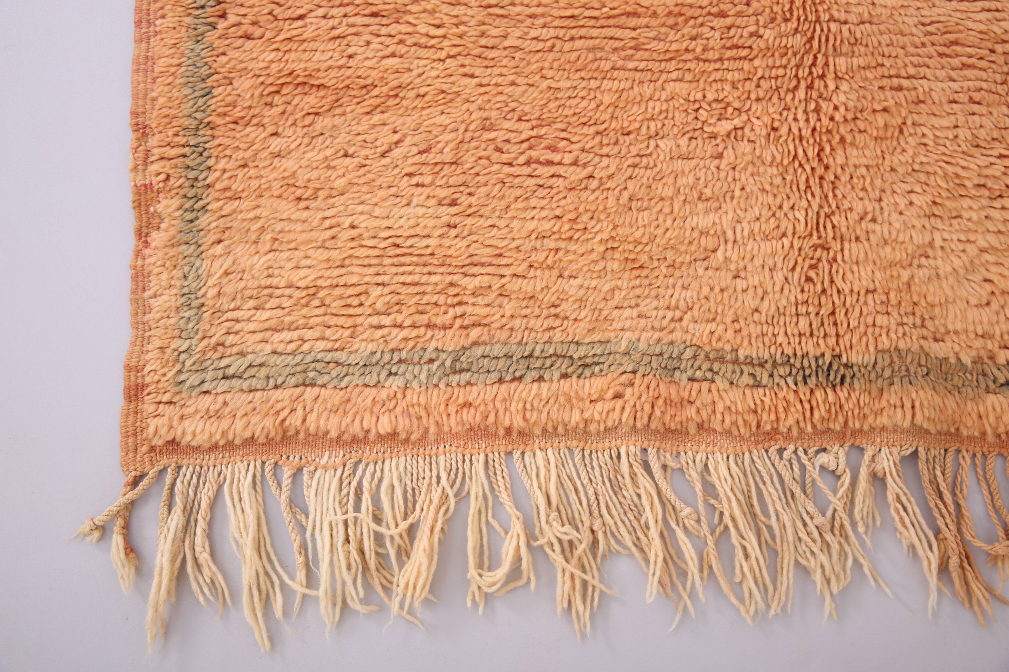 Peach Vintage Moroccan Rug 144 x 226 cm -