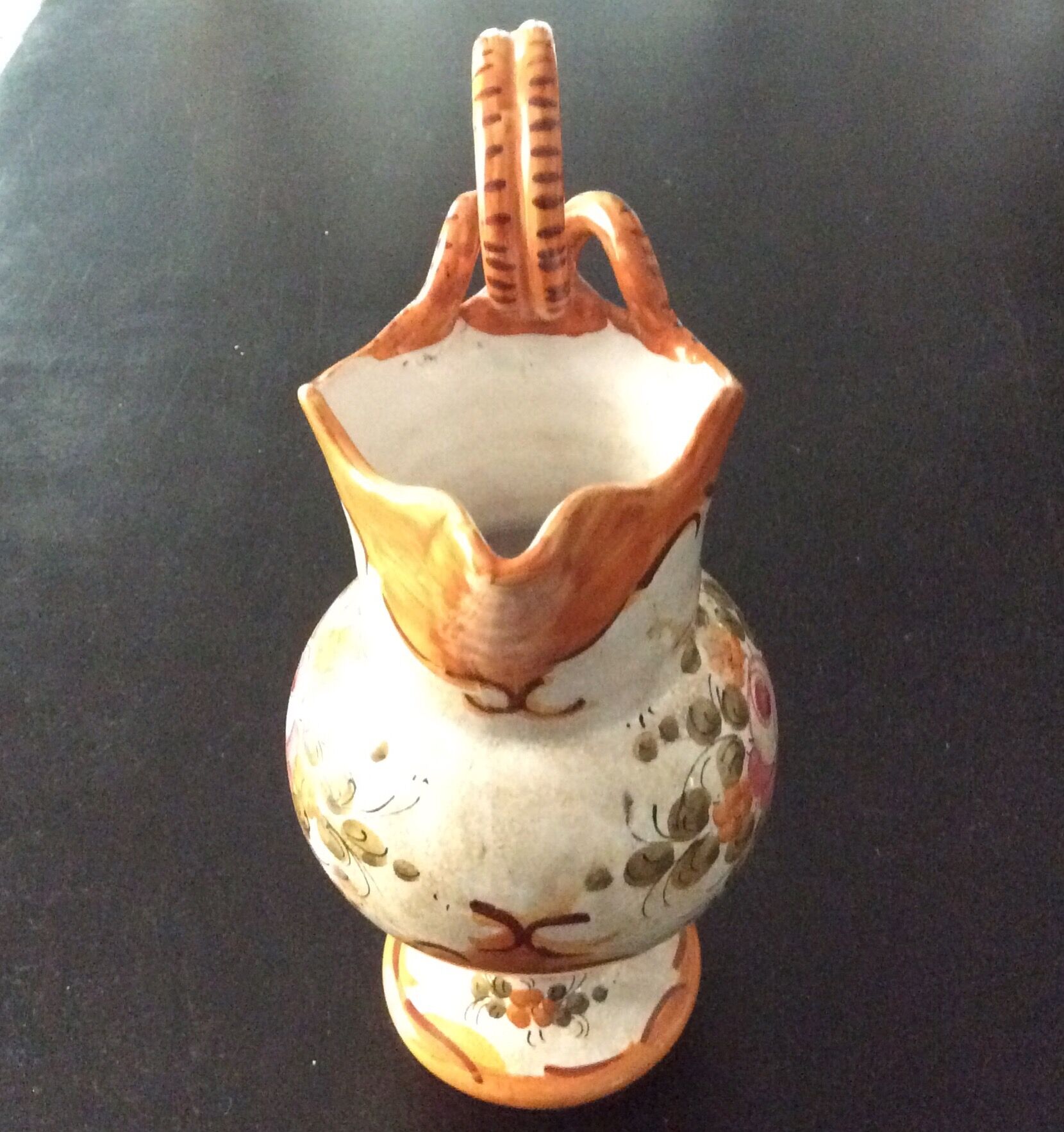 Rococo ceramic vase pitcher