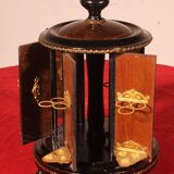 Napoleon III Cigar Humidor in Blackened Wood and Brass