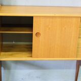 Mid-Century Modular Free-Standing Teak Wall Unit  by John Texmon for Blindheim Mobelfabrik, Norway,