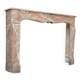 Louis XV fireplace in Rance marble from the 18th century
