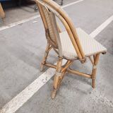 Set of two gray bistro chairs