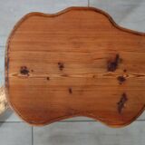 Vintage wooden brutalist stool or plant stand