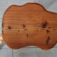 Vintage wooden brutalist stool or plant stand