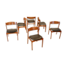 Set of 6 dining chairs Erik Buch for OD Mobler 'Hadsund