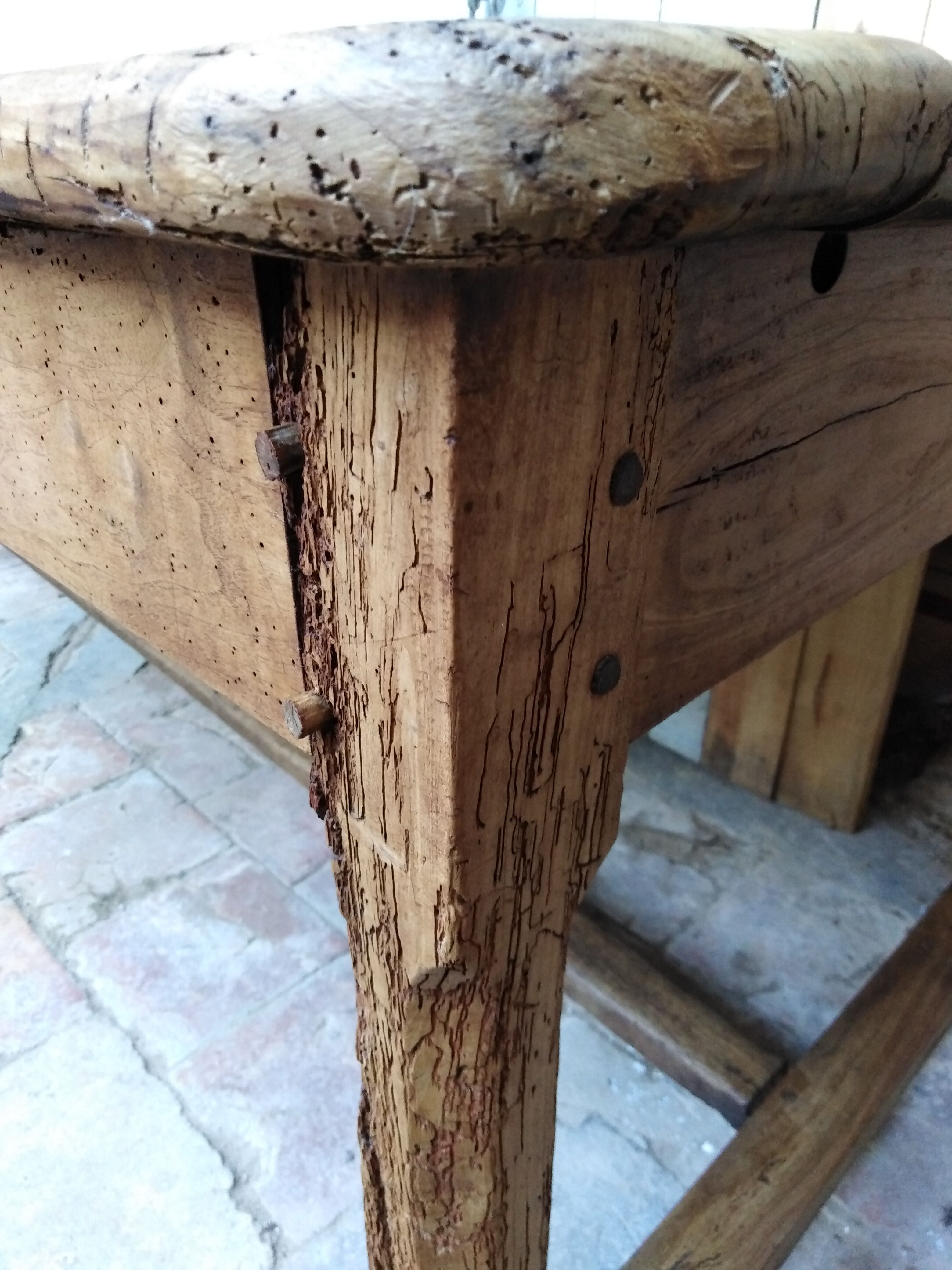 Cherry farmhouse table