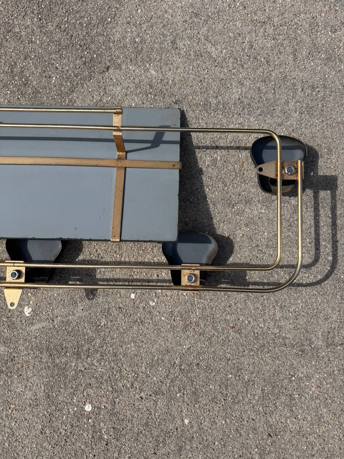 Wall-mounted coat rack mirror from the 1960s.