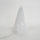 Milk glass pyramid table lamp "Teepee" by SCE France