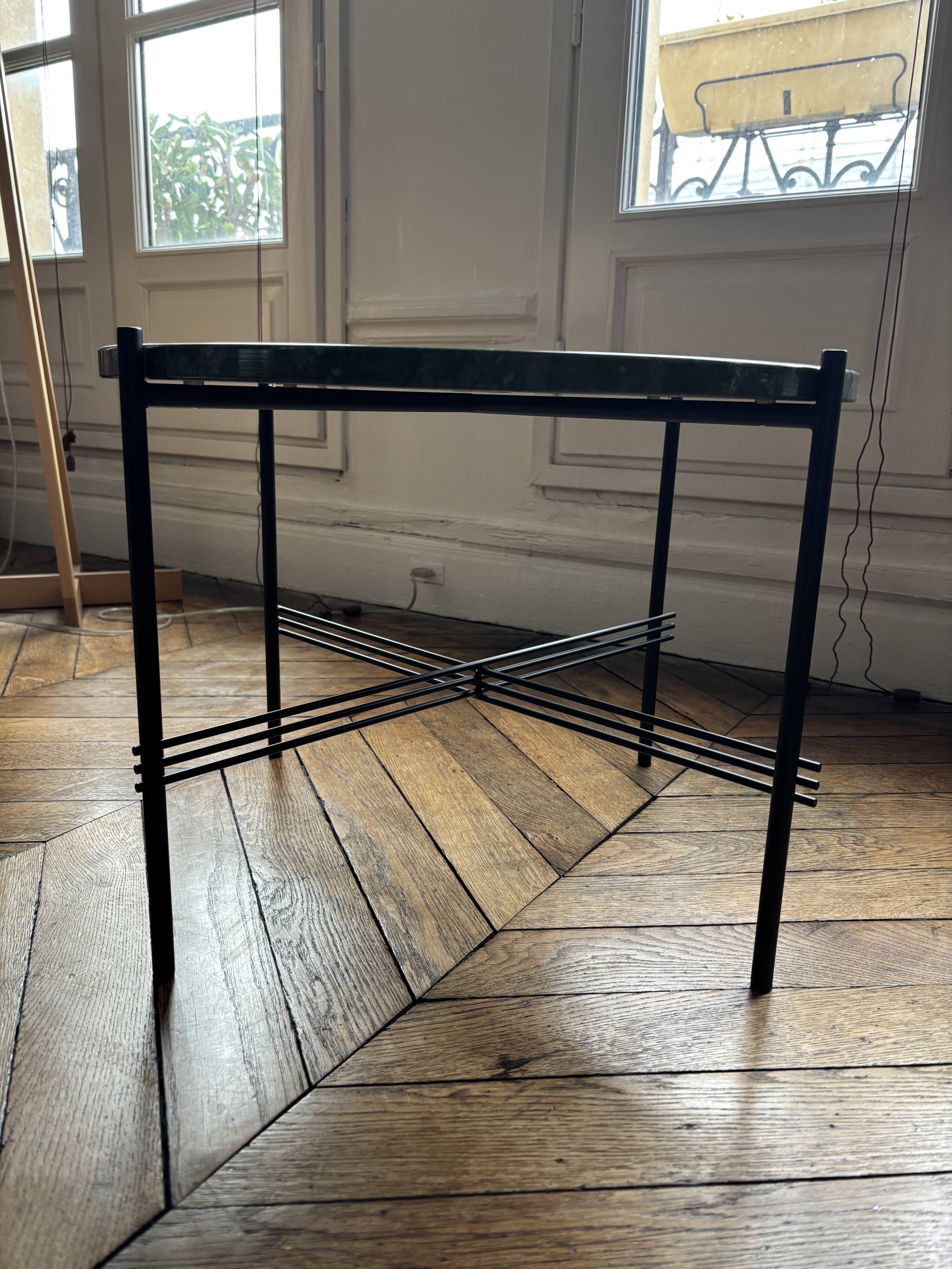 GUBI coffee table in green marble - TS Ø55