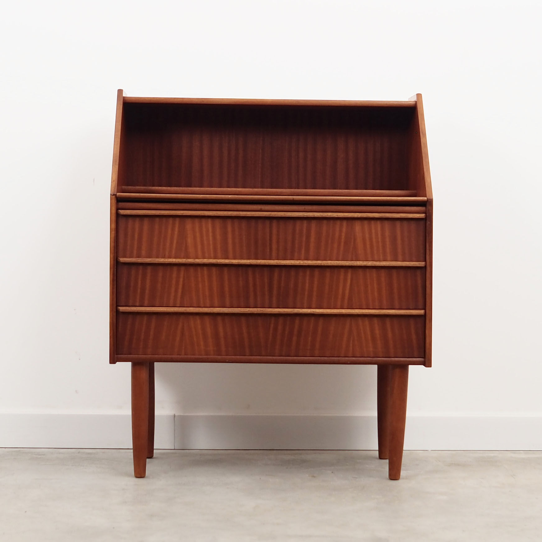Secrétaire en acajou, design danois, années 60, production: Danemark