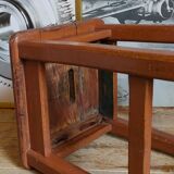 Workshop stool in old solid wood