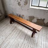 Pair of walnut benches 1900