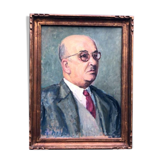 Tableau" L'homme à lunettes"