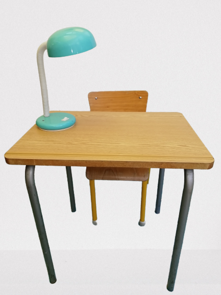 Vintage school desk and chair