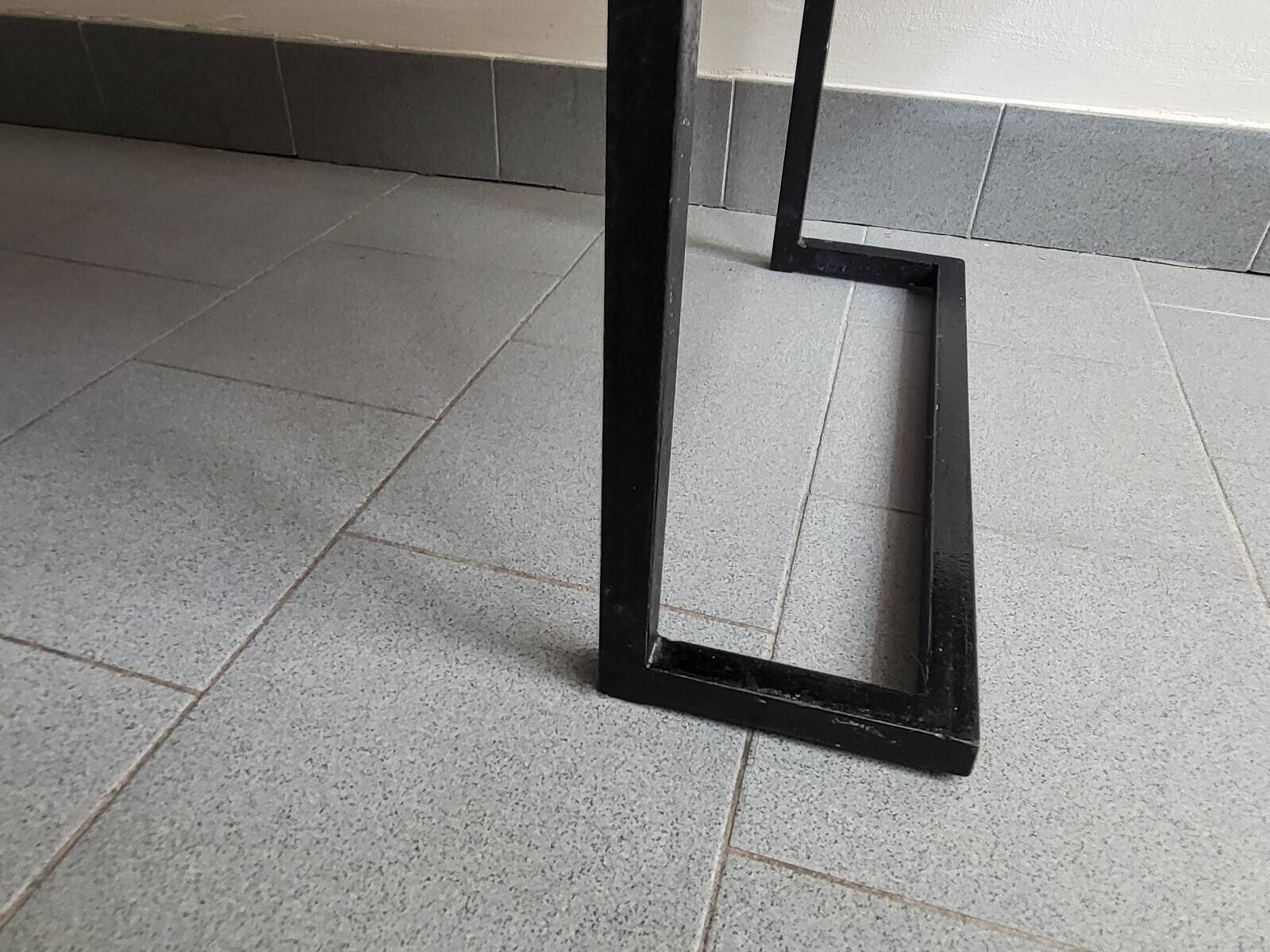 Importante table basse vintage 1950 ceramique & acier 50s 1950s vallauris