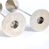 Pair of candlesticks | Steel and brass | Postmodern 1980s