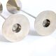 Pair of candlesticks | Steel and brass | Postmodern 1980s