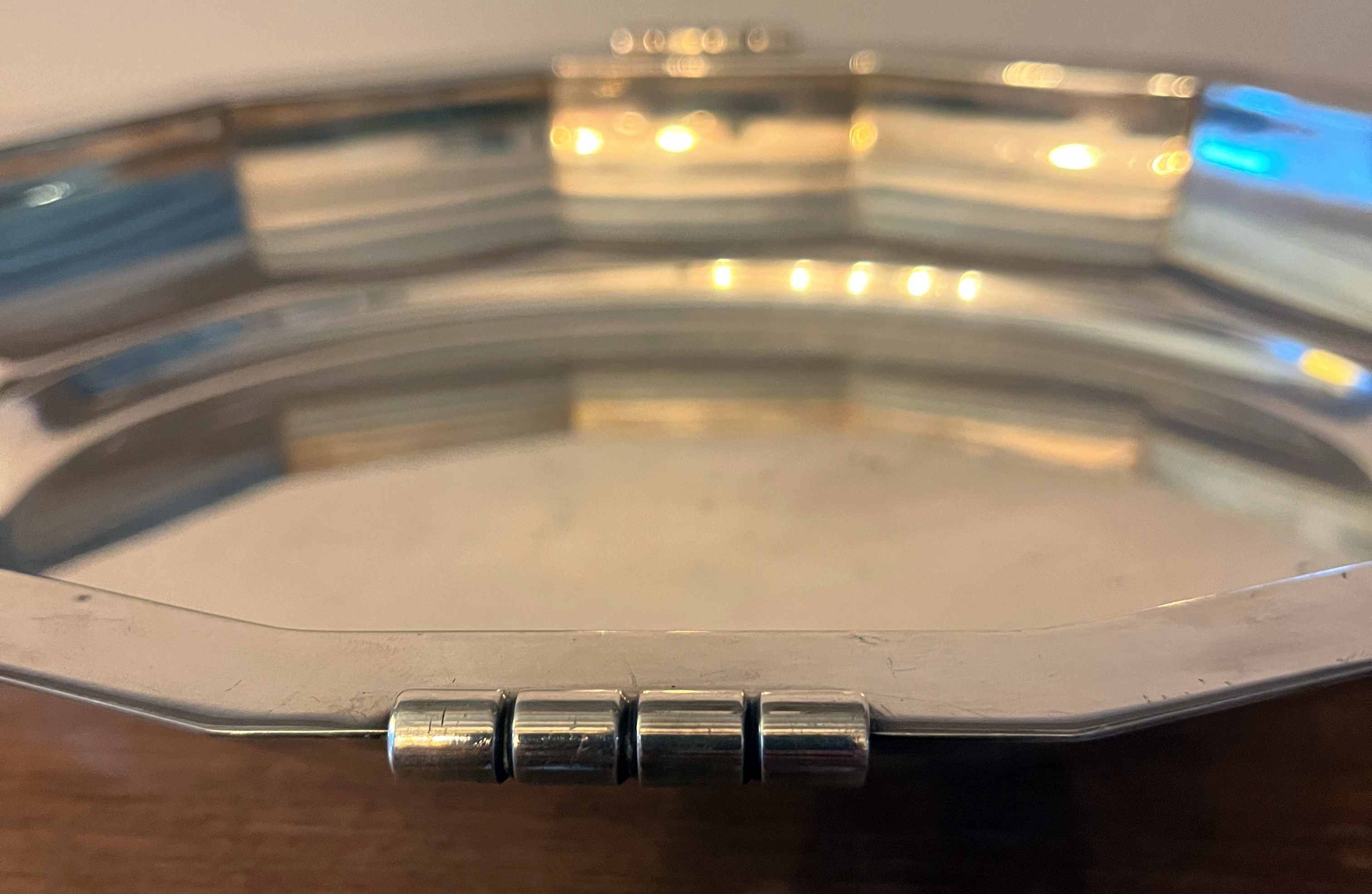 Art Deco plate Durousseau & Raynaud Silver-plated Rooster hallmark 15g