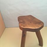 Elm tripod stool