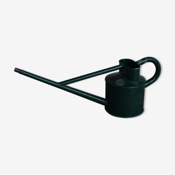 English watering can in painted zinc