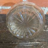 Pair of Vintage Moulded Glass Wine Decanters