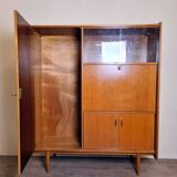 Vintage secretary cabinet from the 60s in teak