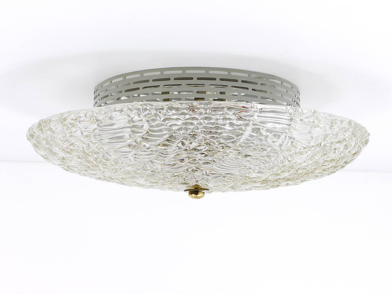 J.T. Kalmar Vienna Round Ceiling Light Mid-Century / Ceiling Light, Austria, 1960s