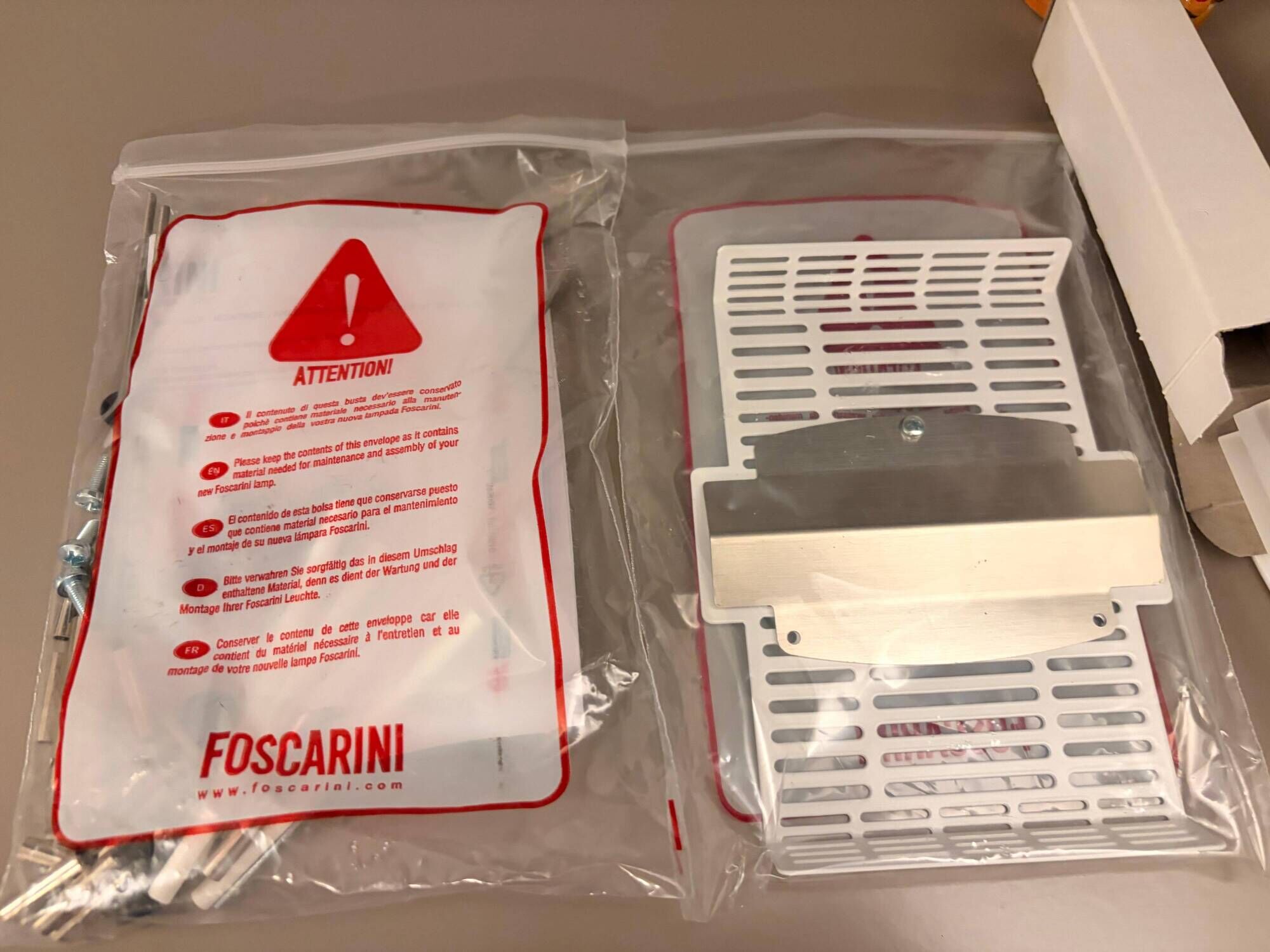 Lampada da soffitto Foscarini Big Bang Rossa – Nuova ed Originale