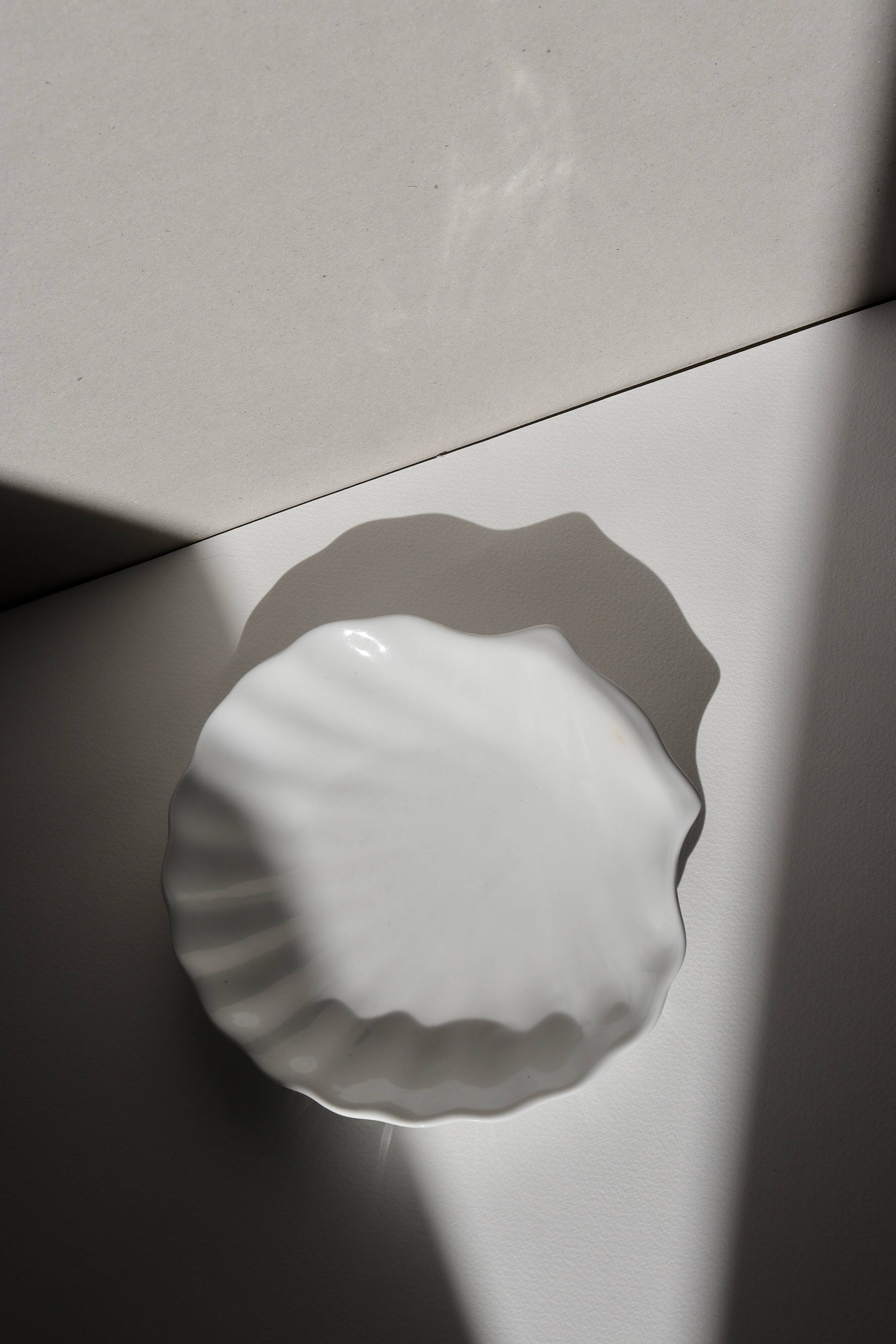 White shell cup