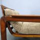 Pair of 1970s Scandinavian lounge chairs, upholstered in corduroy.
