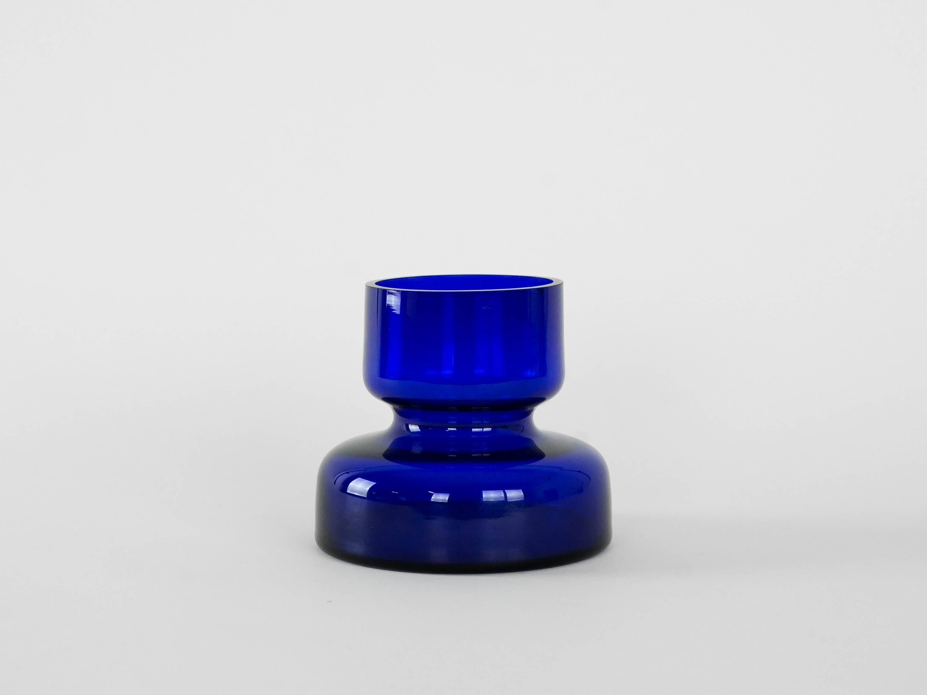 Cobalt vase, Danish design, 1970s, production: Denmark