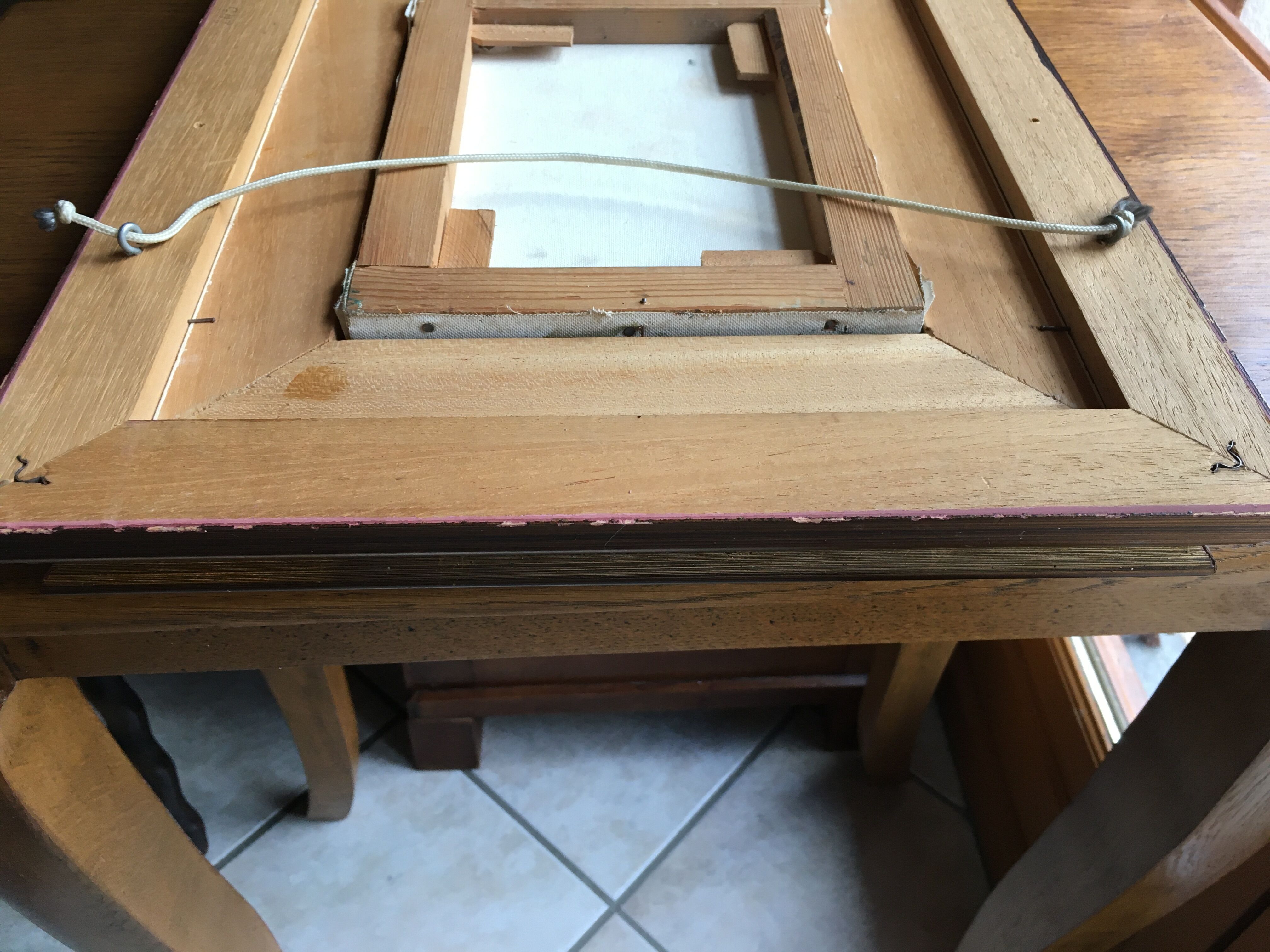 Signed flower bouquet painting