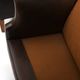 Paire de vieux fauteuils club danois en cuir patiné des années 1940