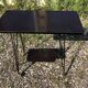 Harness Table Hifi On Wheels Feet Eiffel Metal Black Vintage