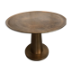 Gold-colored large round metal table