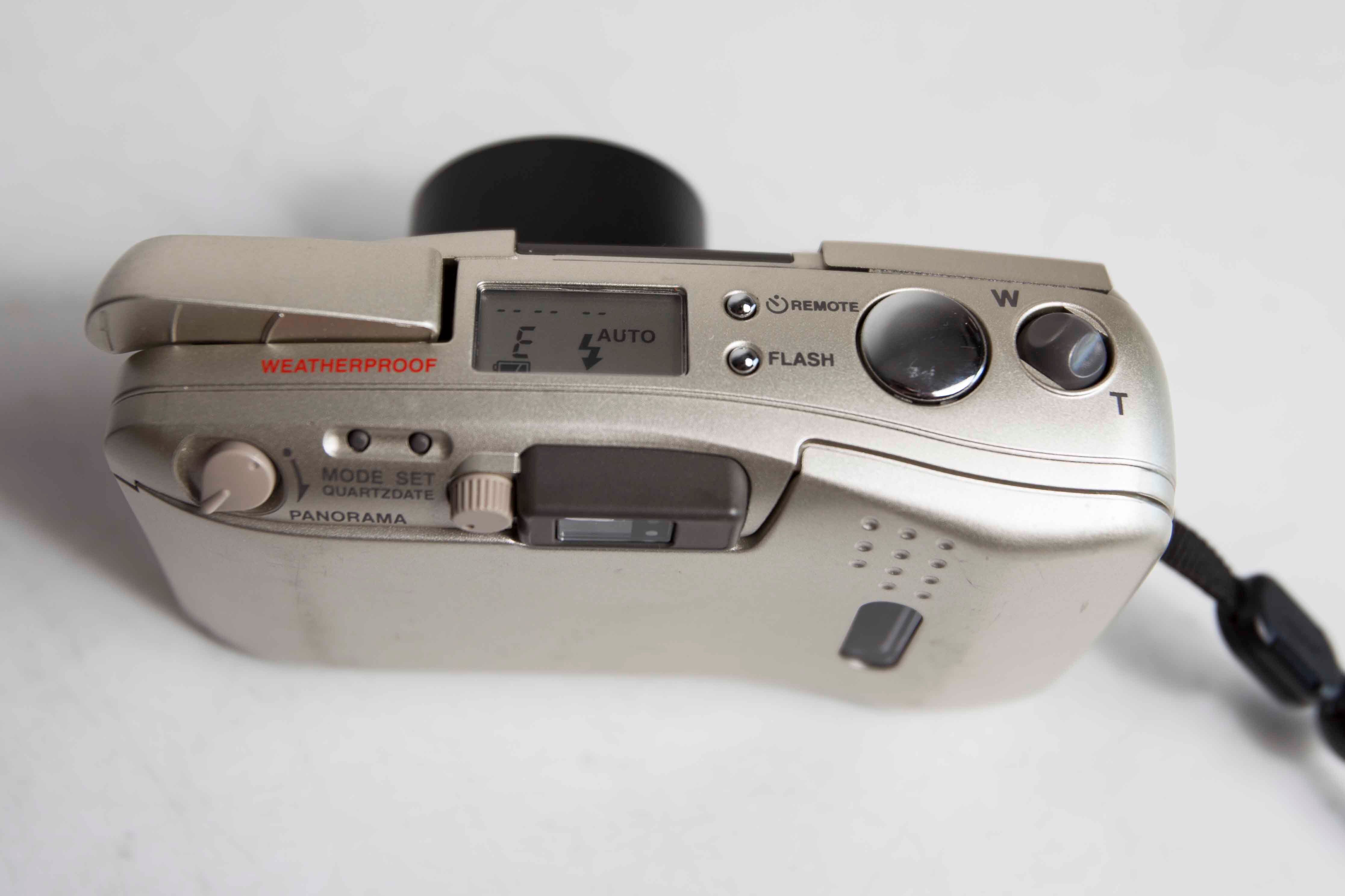 Olympus Stylus zoom 105 DLX film camera tested and new battery