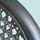 Vintage black rattan headboard 142cm