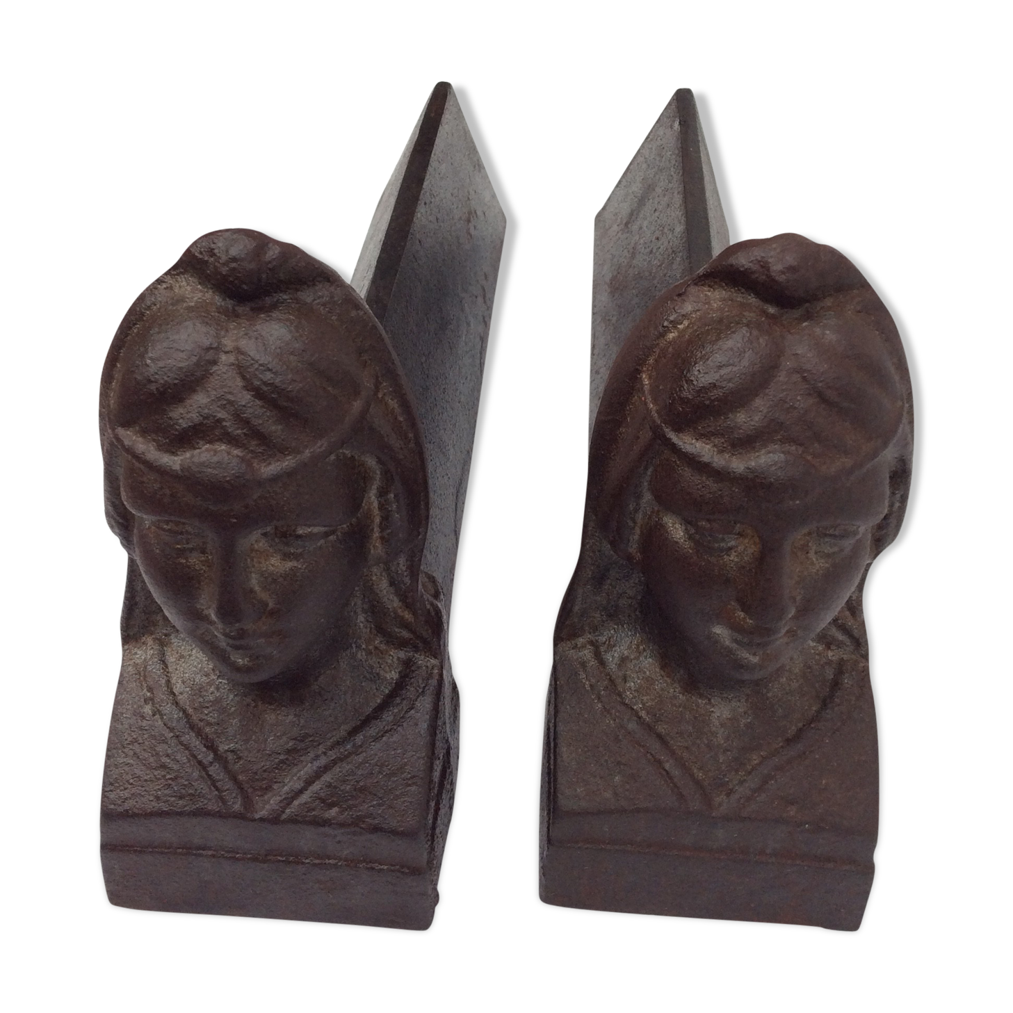 Old pair of iron channels
