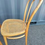 6 chaises cannées ancien bistrot vintage