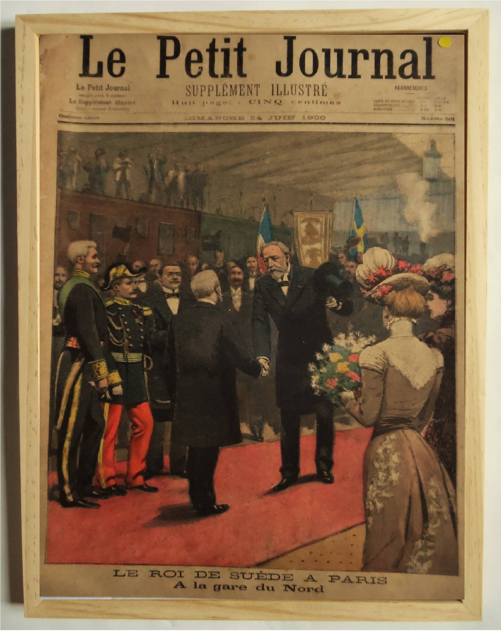Le Roi de Suède à Paris en 1900