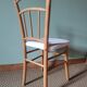 Chaises bistrot anciennes blanches