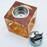 Cube prism glass lighter