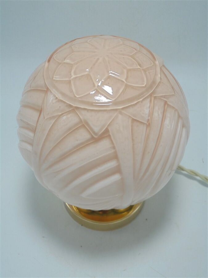 Pink opaline lamp