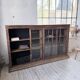 Enfilade meuble de métier XXL portes vitrées