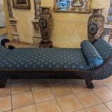 Empire period bench or daybed in Cuban mahogany