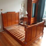 Single-door pitch pine wardrobe