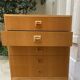 Chest of drawers with 5 drawers in light oak, Danish production from the 60s/70s.