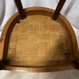 Mahogany office armchair with roll-ups